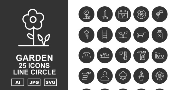 Набор иконок на тему nature