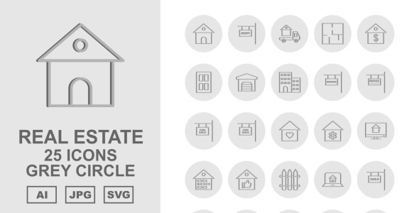 Набор иконок на тему city