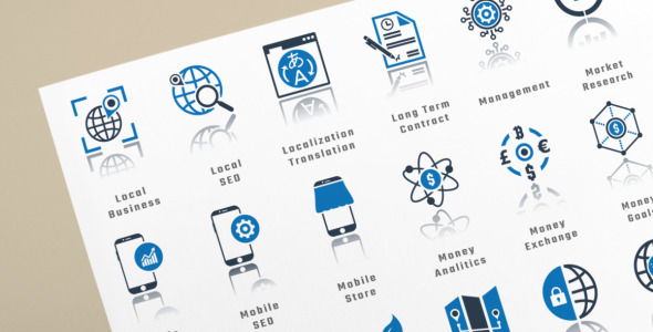 Набор иконок на тему финансы