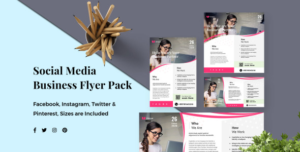 Шаблон для соцсетей на тему графика