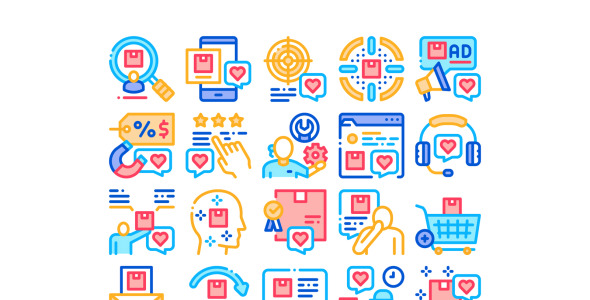 Набор иконок на тему shopping