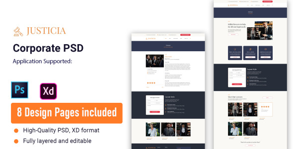 Адаптивный PSD шаблон на тему графика