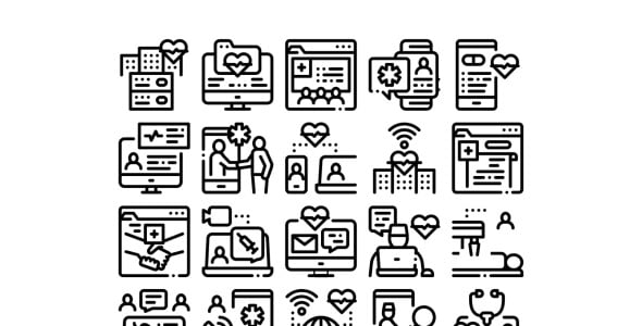 Набор иконок на тему medical