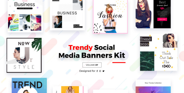 Шаблон для соцсетей на тему графика