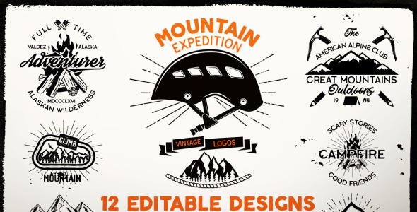 Шаблон логотипа на тему графика