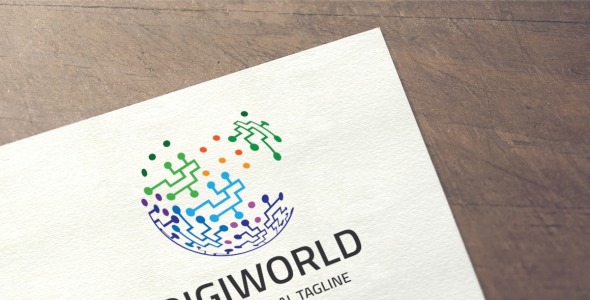 Шаблон логотипа на тему графика