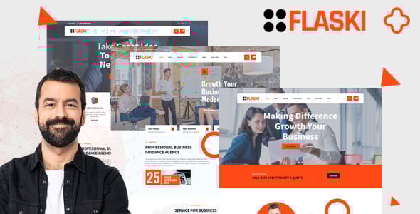 Flaksi Modern Easy Multipurpose Consulting WordPress Theme