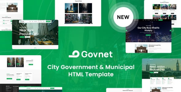 City Government and Municipal Website Template