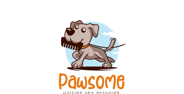 Шаблон логотипа на тему графика