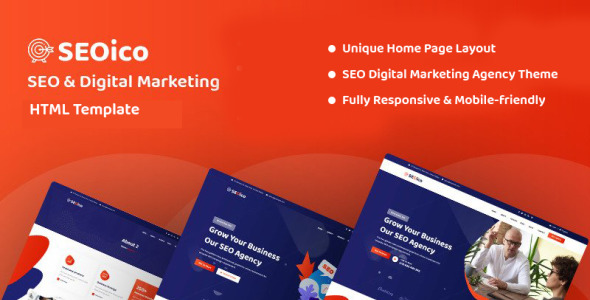 SEO &amp; Digital Marketing Website Template