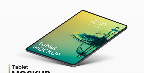 Мокап для продукта на тему графика