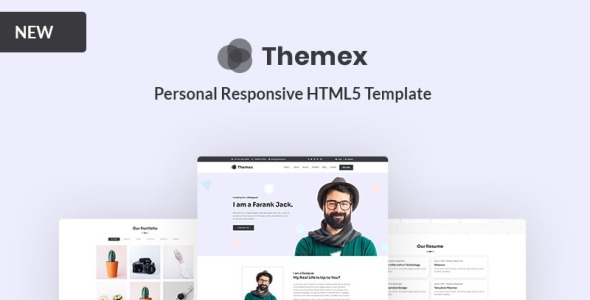 Personal Responsive Landing Page Template