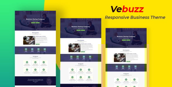 Responsive Business Service Website Landing Page Template