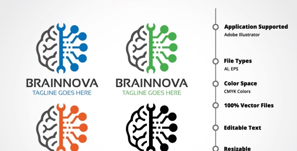 Шаблон логотипа на тему графика