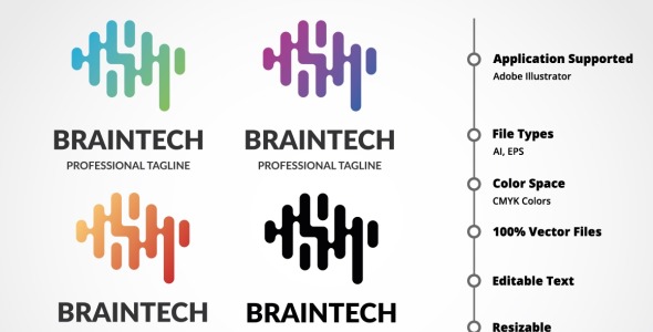 Шаблон логотипа на тему графика