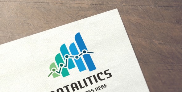 Шаблон логотипа на тему графика