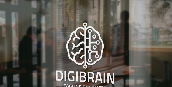 Шаблон логотипа на тему графика