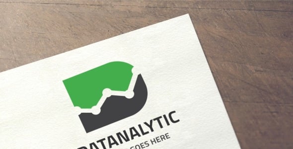 Шаблон логотипа на тему графика