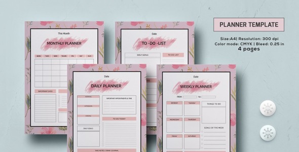 Planner на тему графика