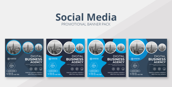 Шаблон для соцсетей на тему графика