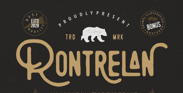 Шрифт на тему графика