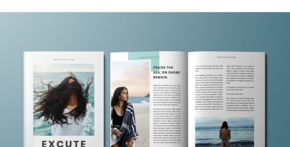 Magazine Template на тему графика
