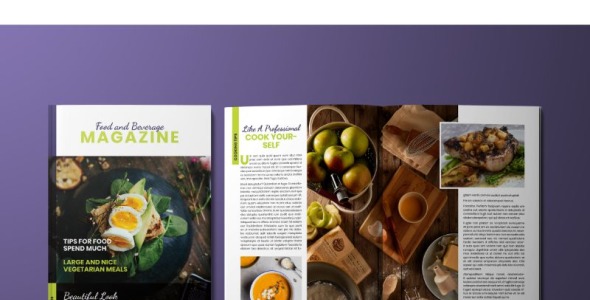 Magazine Template на тему графика