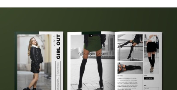 Magazine Template на тему графика