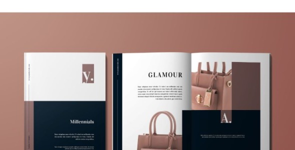 Magazine Template на тему графика