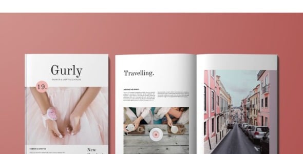 Magazine Template на тему графика