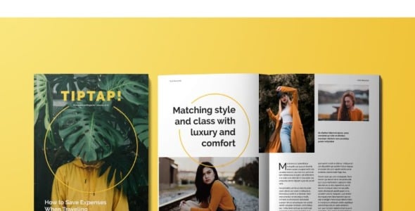 Magazine Template на тему графика