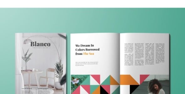 Magazine Template на тему графика
