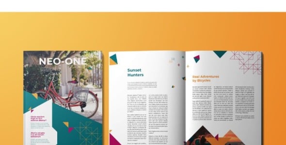 Magazine Template на тему графика