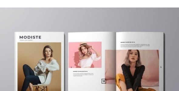 Magazine Template на тему графика Magazine Template на тему графика