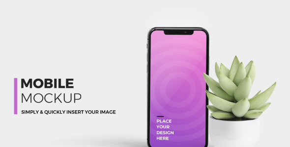 Мокап для продукта на тему графика