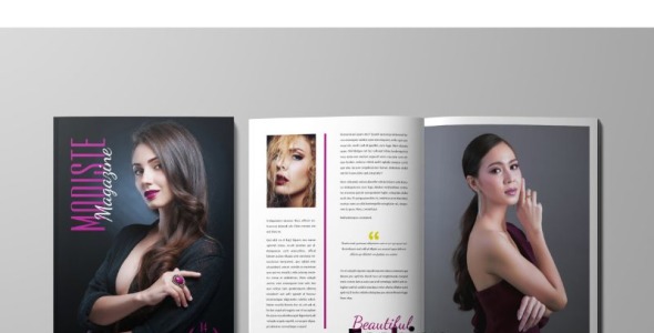 Magazine Template на тему графика