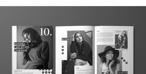 Magazine Template на тему графика