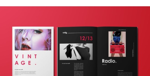 Magazine Template на тему графика