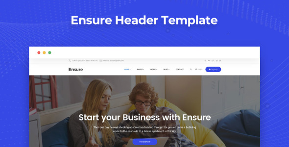 PSD шаблон на тему графика