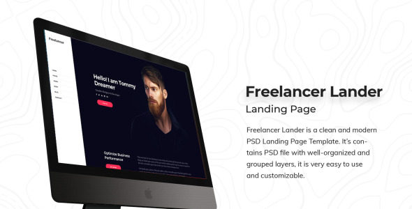 PSD шаблон на тему графика