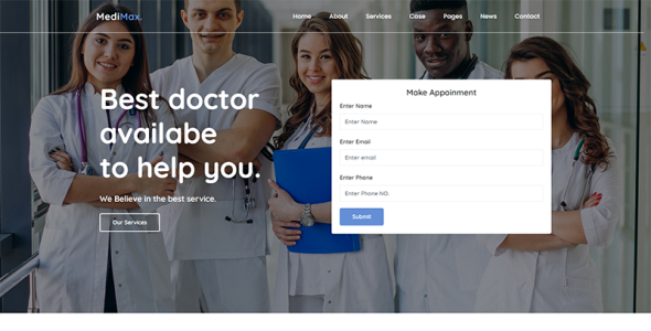 Medical and Health Website Template