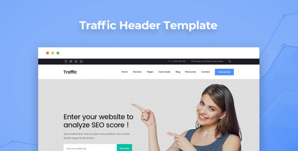 PSD шаблон на тему графика