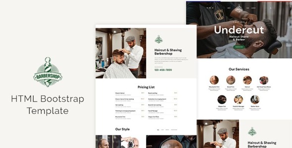 Barber Shop Website Template
