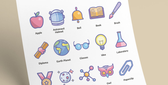 Набор иконок на тему science