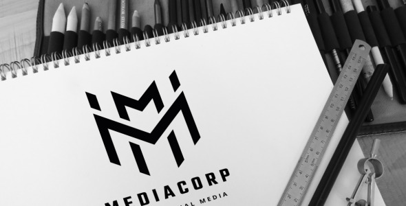 Шаблон логотипа на тему графика