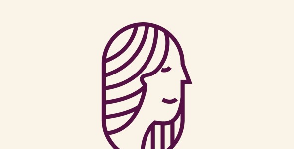 Шаблон логотипа на тему графика