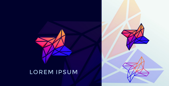 Шаблон логотипа на тему графика