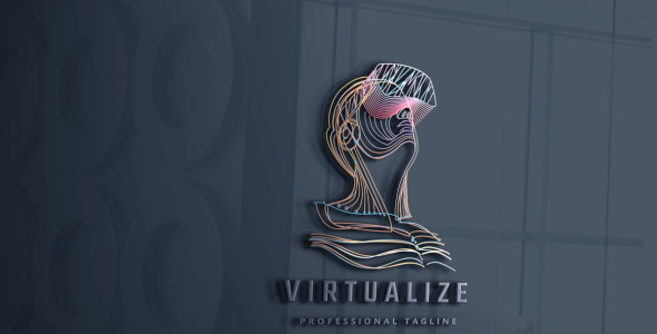 Шаблон логотипа на тему графика