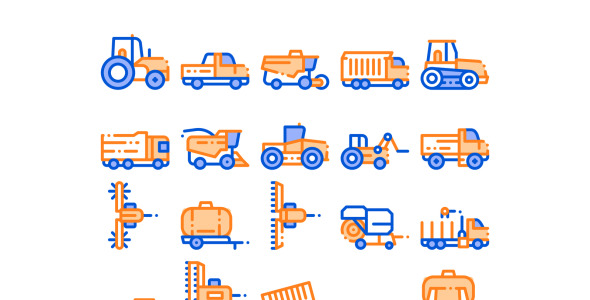 Набор иконок на тему industrial