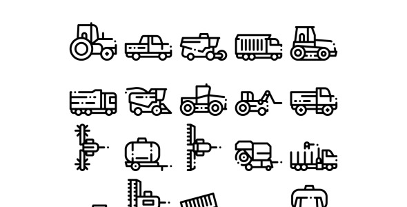 Набор иконок на тему industrial